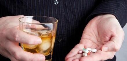 Alkohol als Grund für die falsche Verdauung